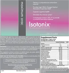 Label for Maximum Orac