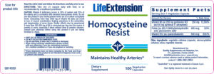 Label for Homocysteine Resist