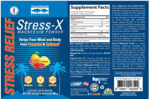 Stress-X Magnesium Powder Raspberry Lemo
