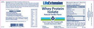 Whey Protein Isolate Natural Vanilla Fla