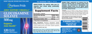 Glucosamine Sulfate 500 mg