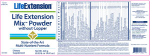 Life Extension Mix Powder Without Copper