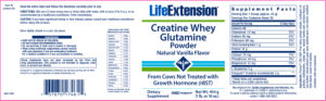 Creatine Whey Glutamine Powder Natural V