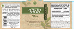 Green Tea Extract 750 mg