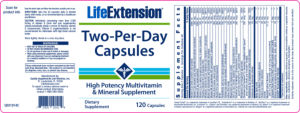 Label for Two-Per-Day Capsules