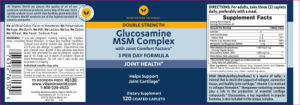 Double Strength Glucosamine MSM Complex