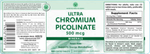 Ultra Chromium Picolinate 500 mcg