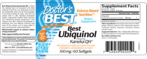 Best Ubiquinol Featuring Kaneka QH 100 m