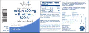 Calcium 600 mg With Vitamin D 800 IU