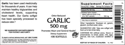Garlic 500 mg