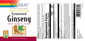 Fermented Ginseng Root Extract, 150 mg