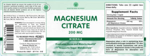 Magnesium Citrate 200 mg
