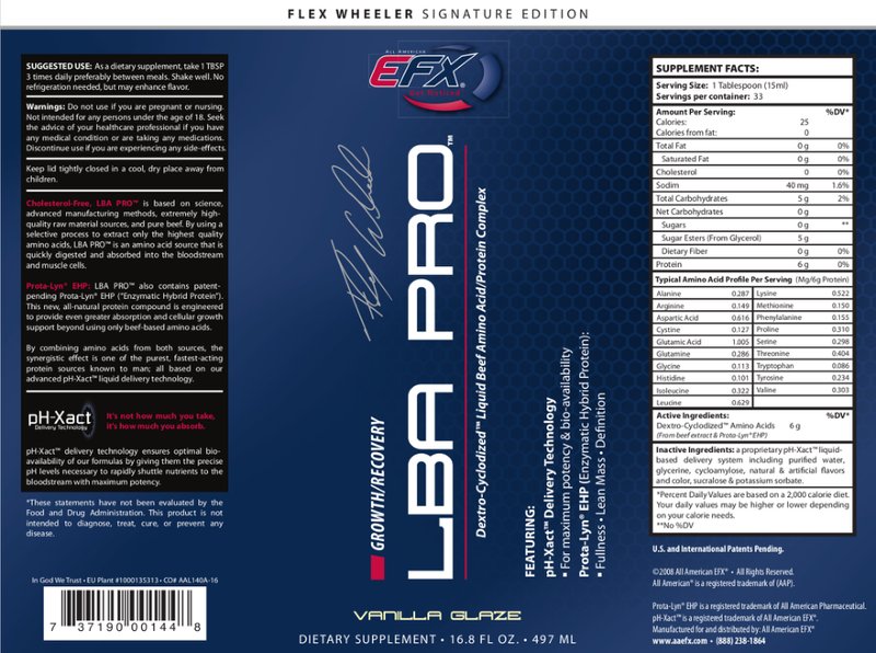 LBA PRO Vanilla Glaze