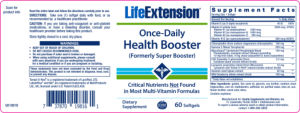 Label for Once-Daily Health Booster