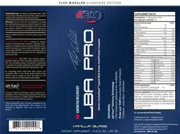Label for LBA PRO Vanilla Glaze