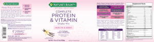Complete Protein & Vitamin Shake Mix Van