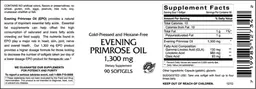 Label for Evening Primrose Oil 1,300 mg