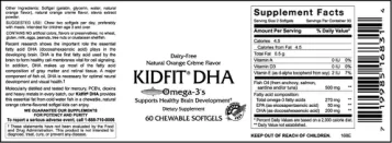 Label for Kidfit DHA
