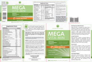 Label for Mega Vita-Min Timed Release
