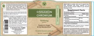 Cinnamon 1000 mg With High-Potency Chrom