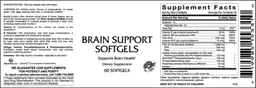 Label for Brain Support Softgels