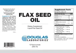 Label for Flax Seed Oil