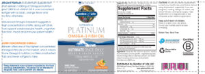 Platinum Omega- Fish Oil Orange Flavor