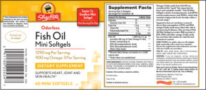 Odorless Fish Oil Mini Softgels