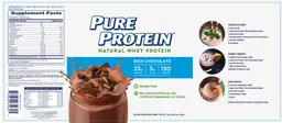 Label for Pure Protein Rich Chocolate