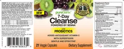 Label for 7-Day Cleanse With Probiotics