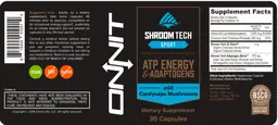 Label for Shroom Tech Sport