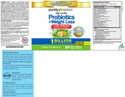 Label for Probiotics + Weight Loss