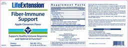 Label for Fiber-Immune Support Apple-Cinnamon Flavor