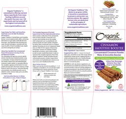Label for Cinnamon Smoothie Booster
