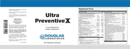 Label for Ultra Preventive X