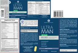 Label for Ultra Man 50 Plus