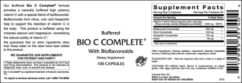 Label for Bio C Complete