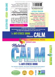 Label for Natural CALM Raspberry-Lemon
