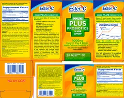 Label for Ester-C Immune Plus Probiotics 1000 mg