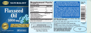 Flaxseed Oil 1000 mg