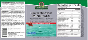 Liquid Multiple Minerals Natural Grape F
