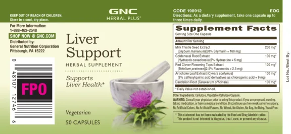 Label for Liver Support