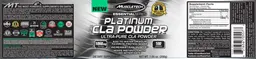 Label for Platinum Pure CLA Powder