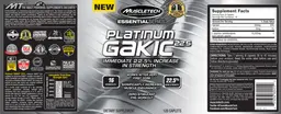Label for Platinum GAKIC 22.5