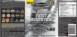 Label for Platinum Test Booster