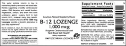 B-12 Lozenge 1,000 mcg