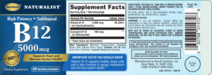 B12 5000 mcg