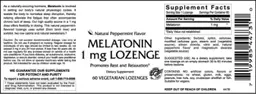 Melatonin 1 mg Lozenge Natural Peppermint Flavor