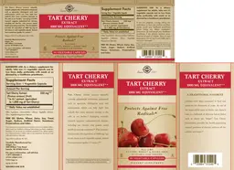 Label for Tart Cherry Extract