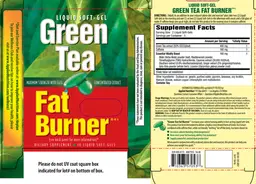 Label for Green Tea Fat Burner